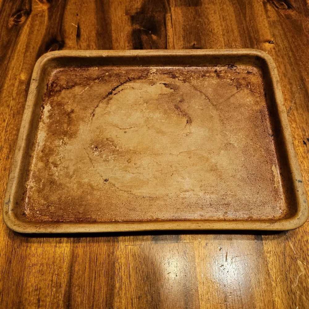 Pampered Chef Toaster Oven Stone Stoneware Baking Sheet Small Tray 061203